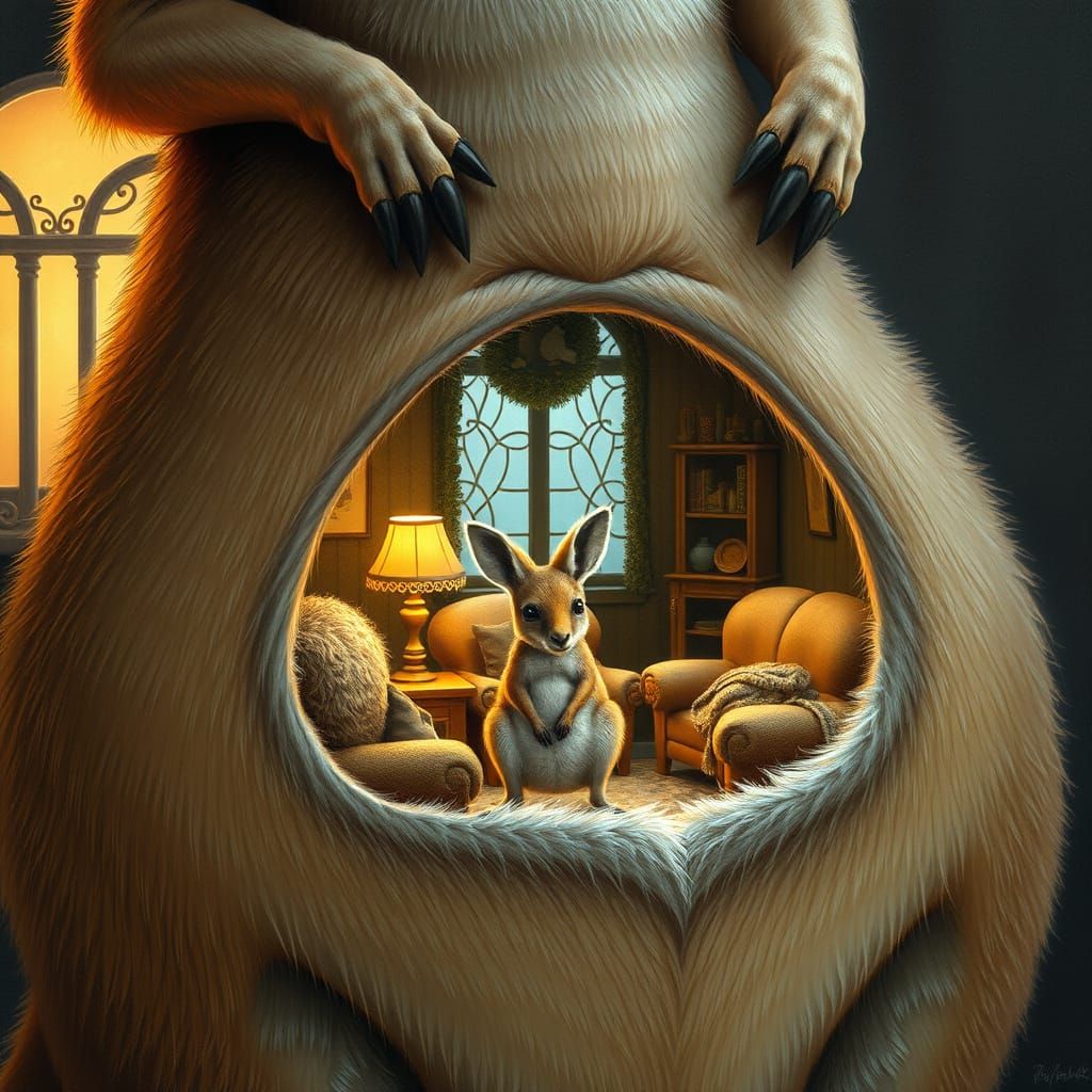 Kangaroo's Cozy Pouch: A Beatrix Potter Fantasy