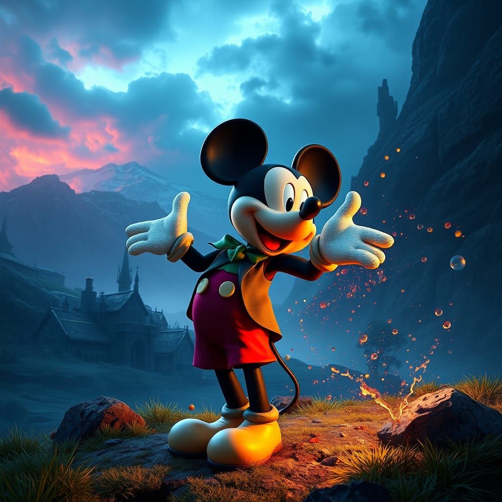Mickey in Enchanted Scottish Highlands