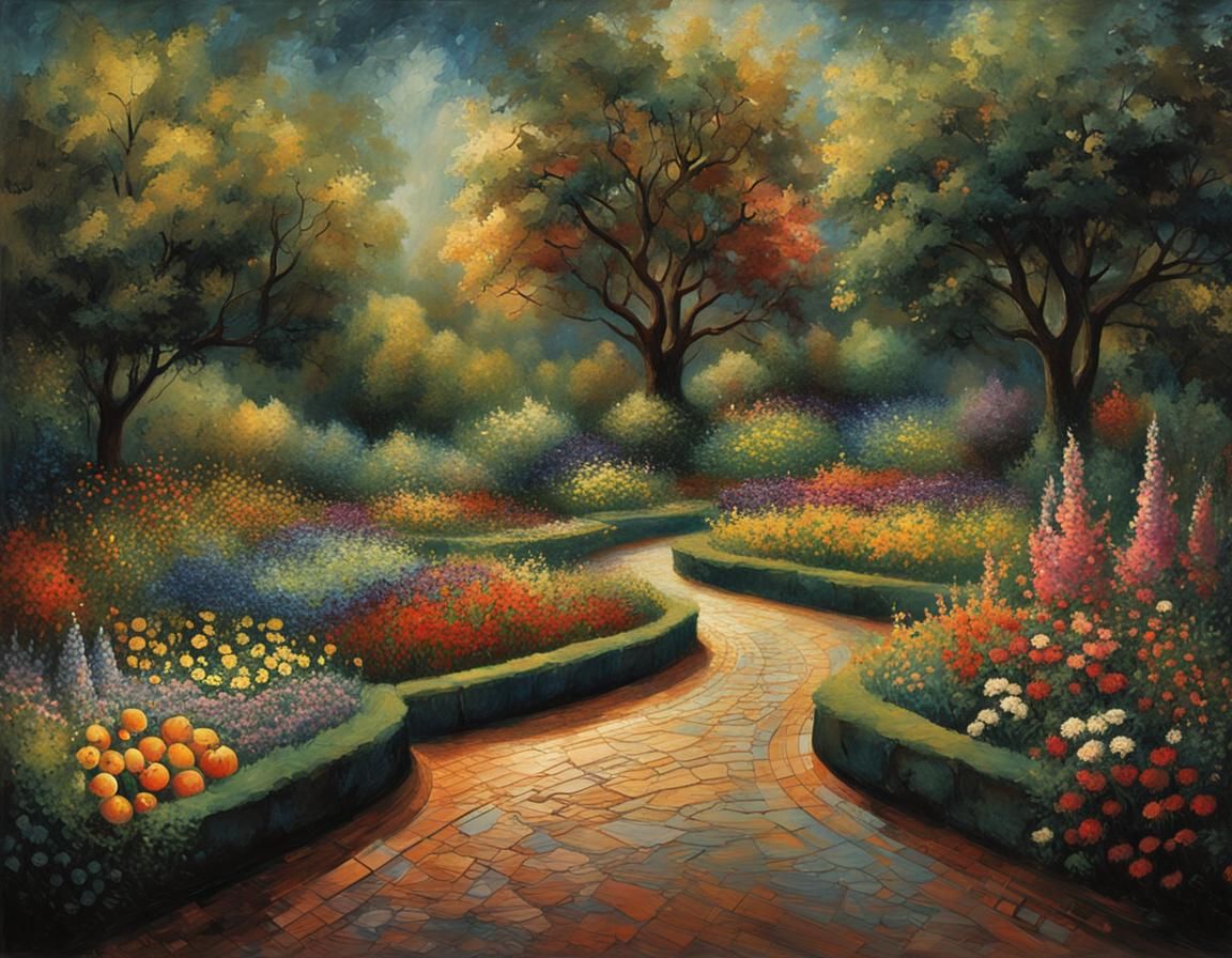 Lush Garden Paradise with Abundant Life