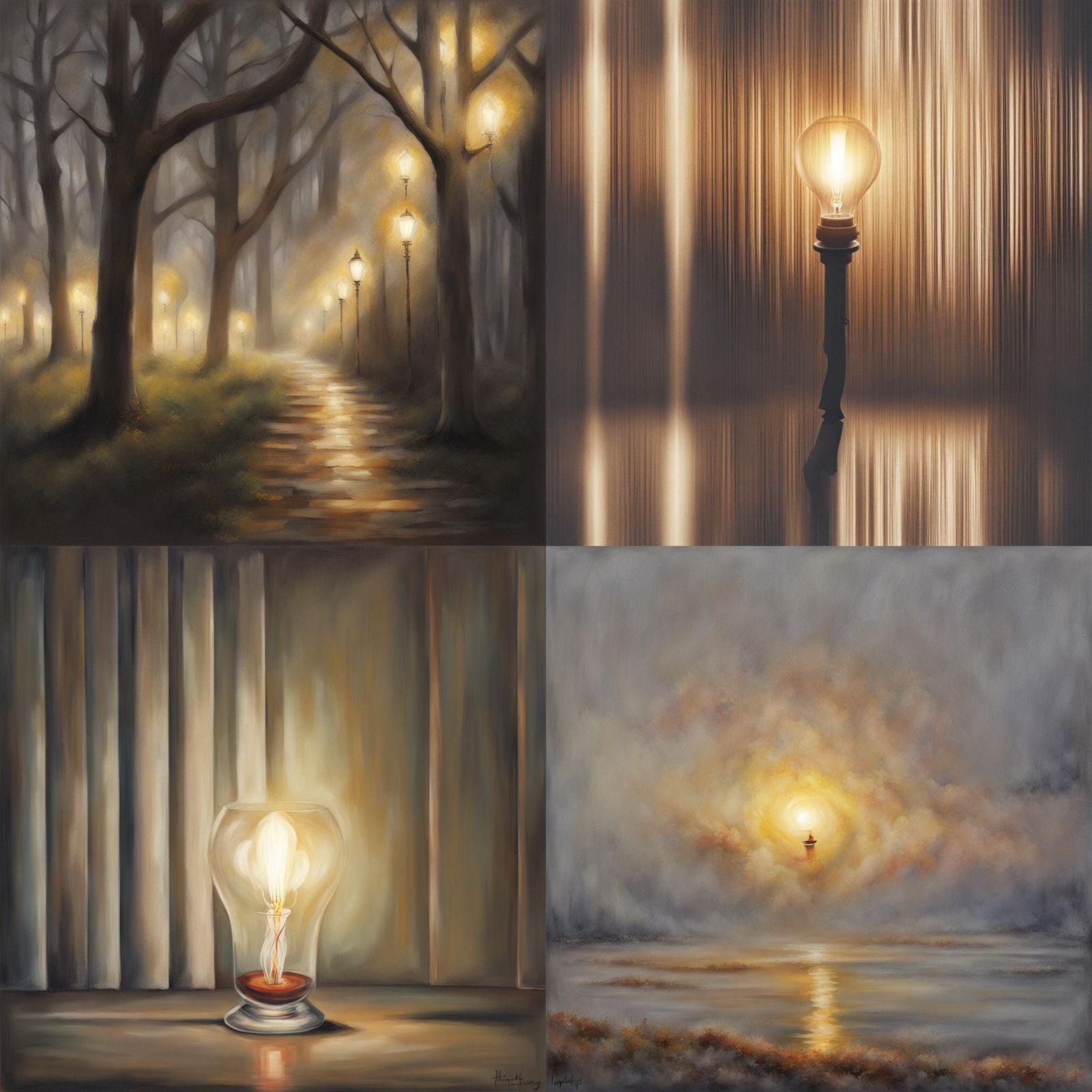 Abstract Flickering Light Study in Soft Focus