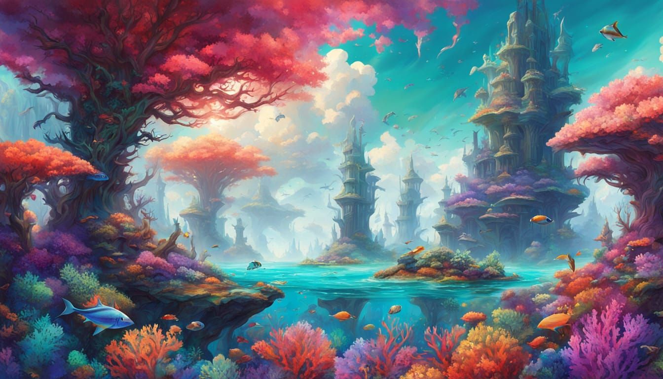 Vibrant Coral Reef Dreamscape