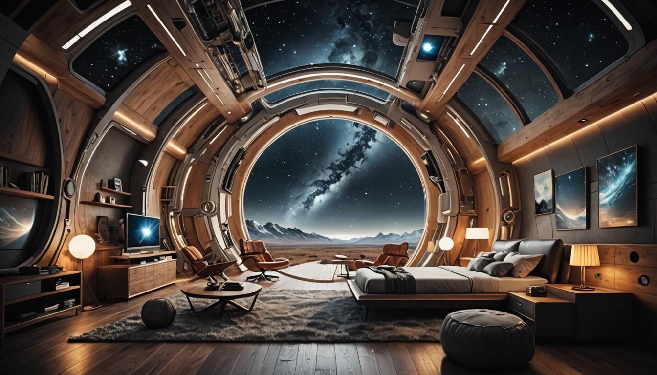 Interstellar-themed cabin