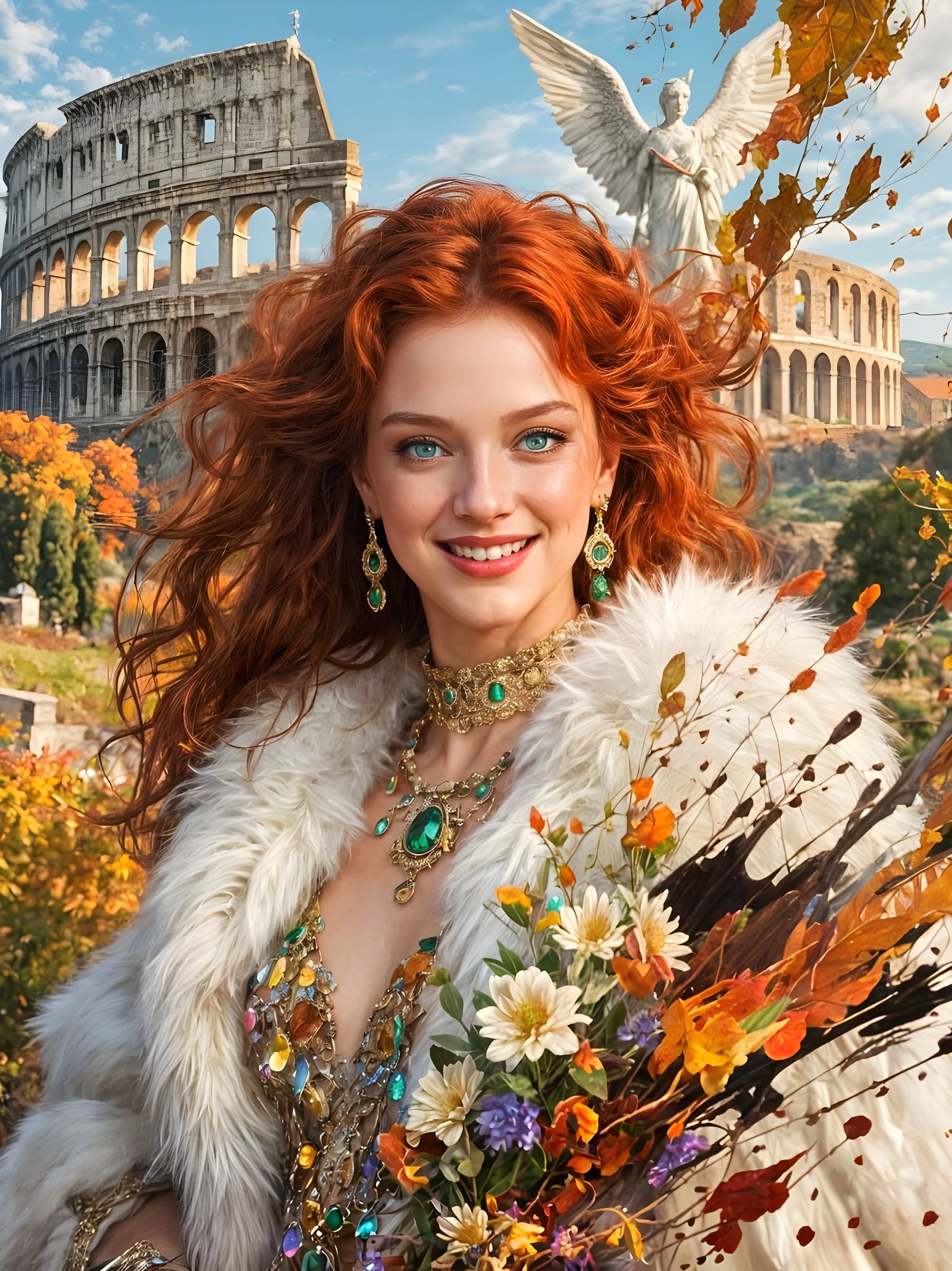 Autumn Beauty with Italian Glitch Landscape