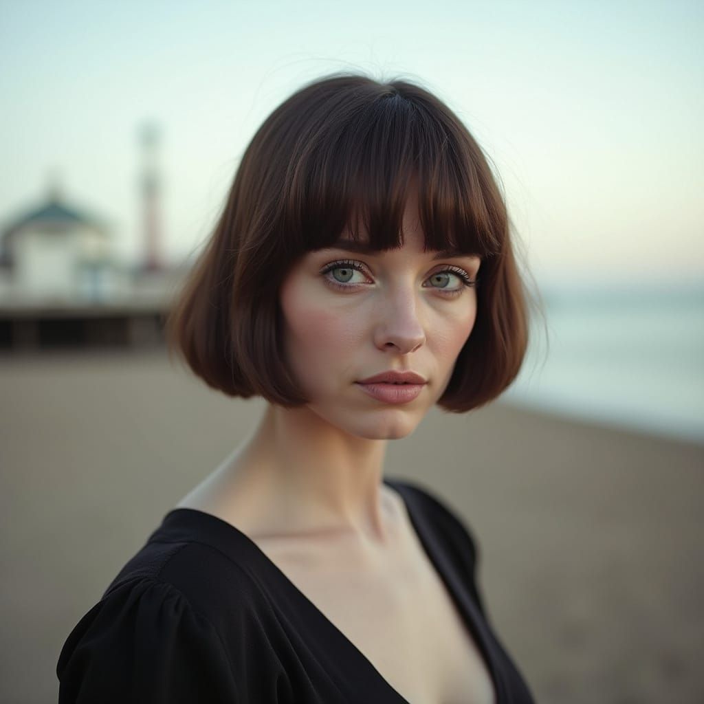 Elegant English Woman in Hyper-Realistic Portrait Style