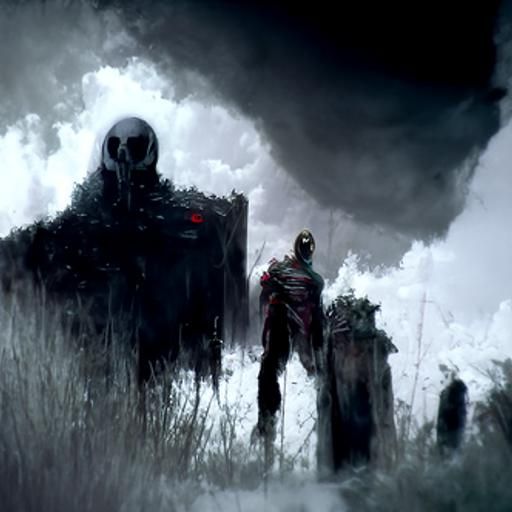 Sinister Apocalypse Scene in Fantasy Art Style