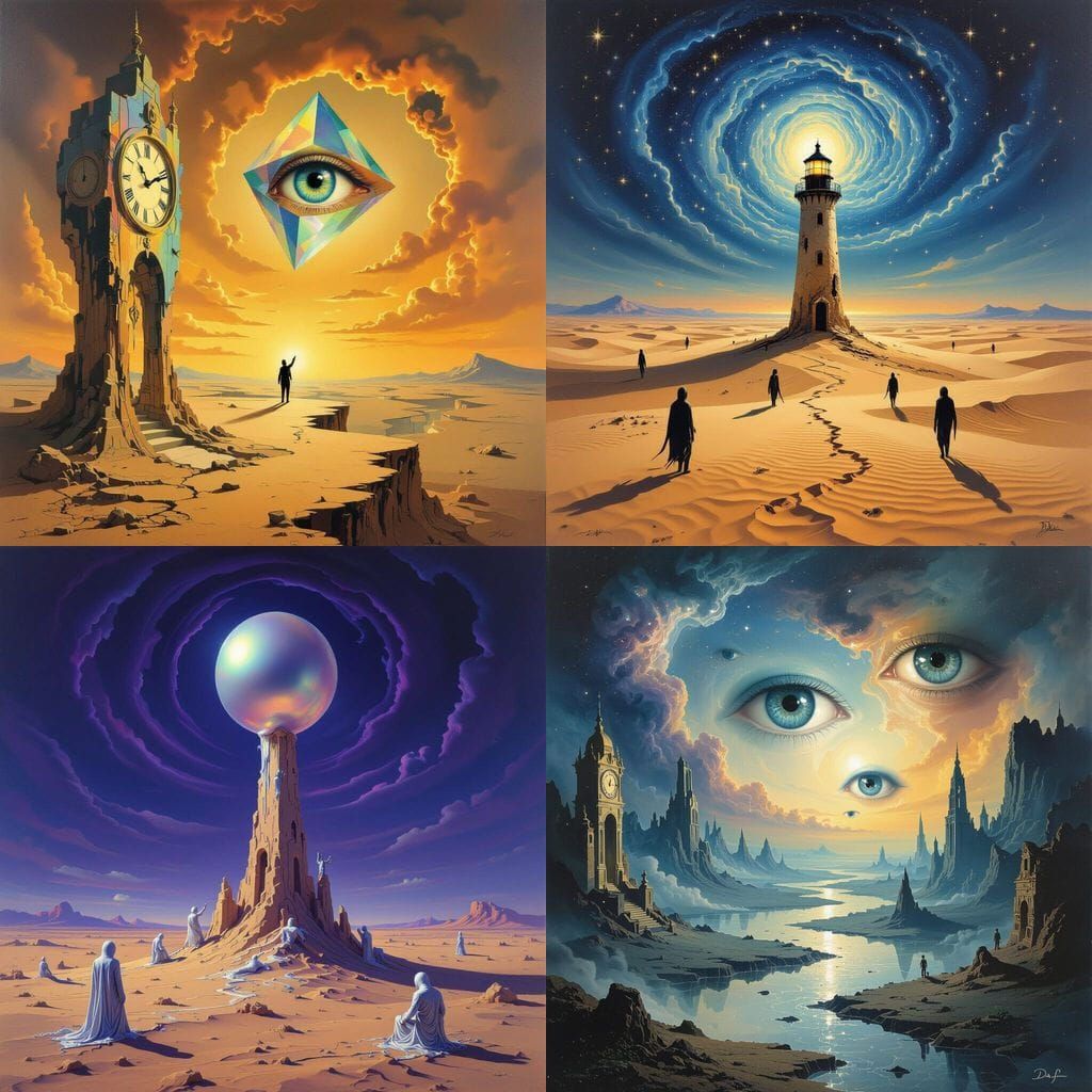 Surreal Masterpiece Evokes Salvador Dali's Style Without Clo...