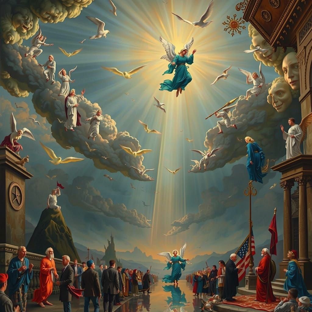 Garofalo Angel Ascension crepuscular rays