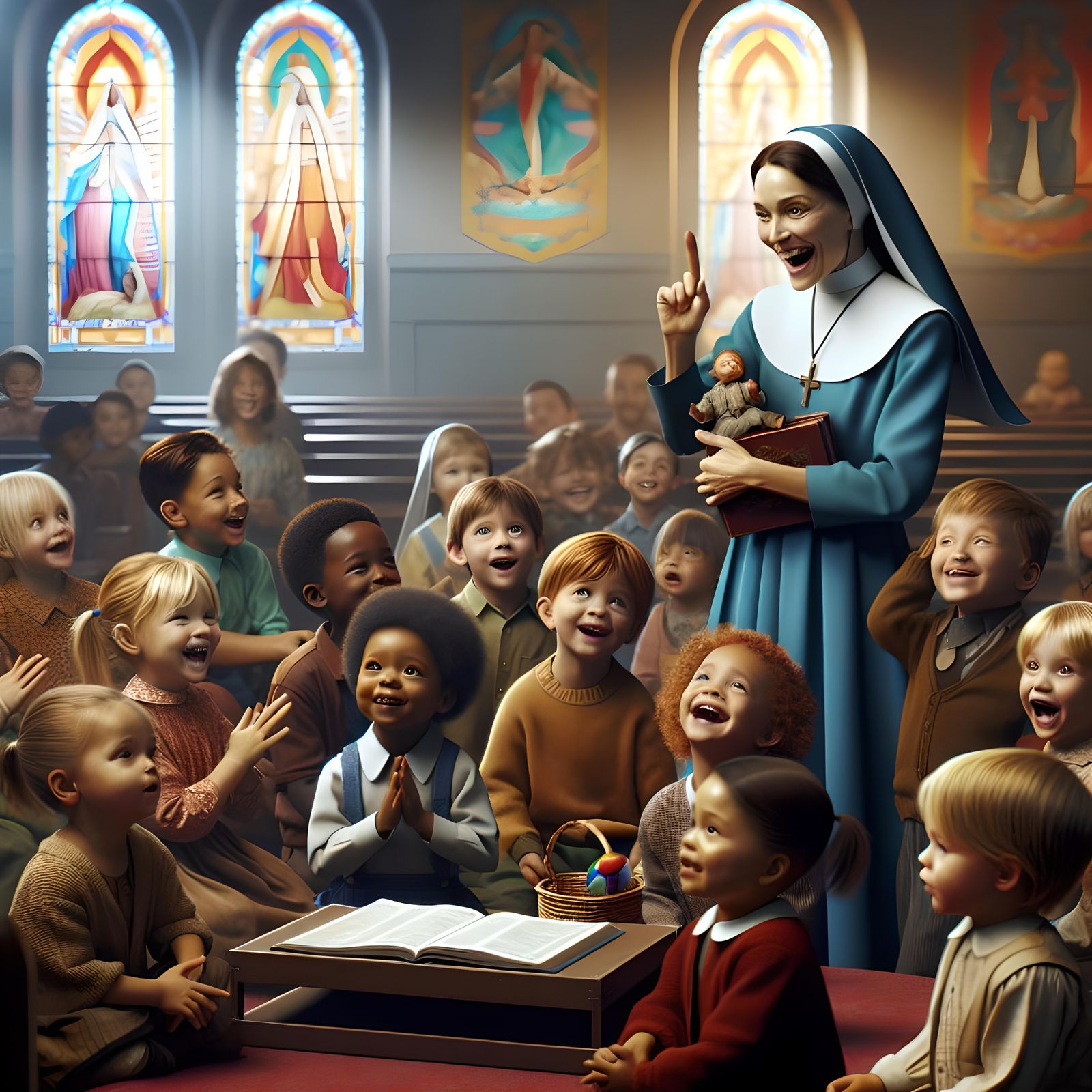 Sunday school - professionals at work