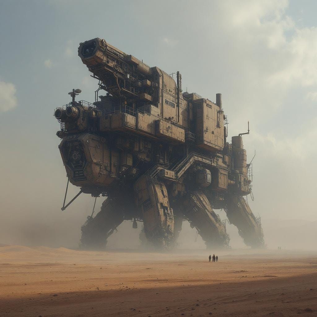 Industrial Spice Harvester in Endless Dunes