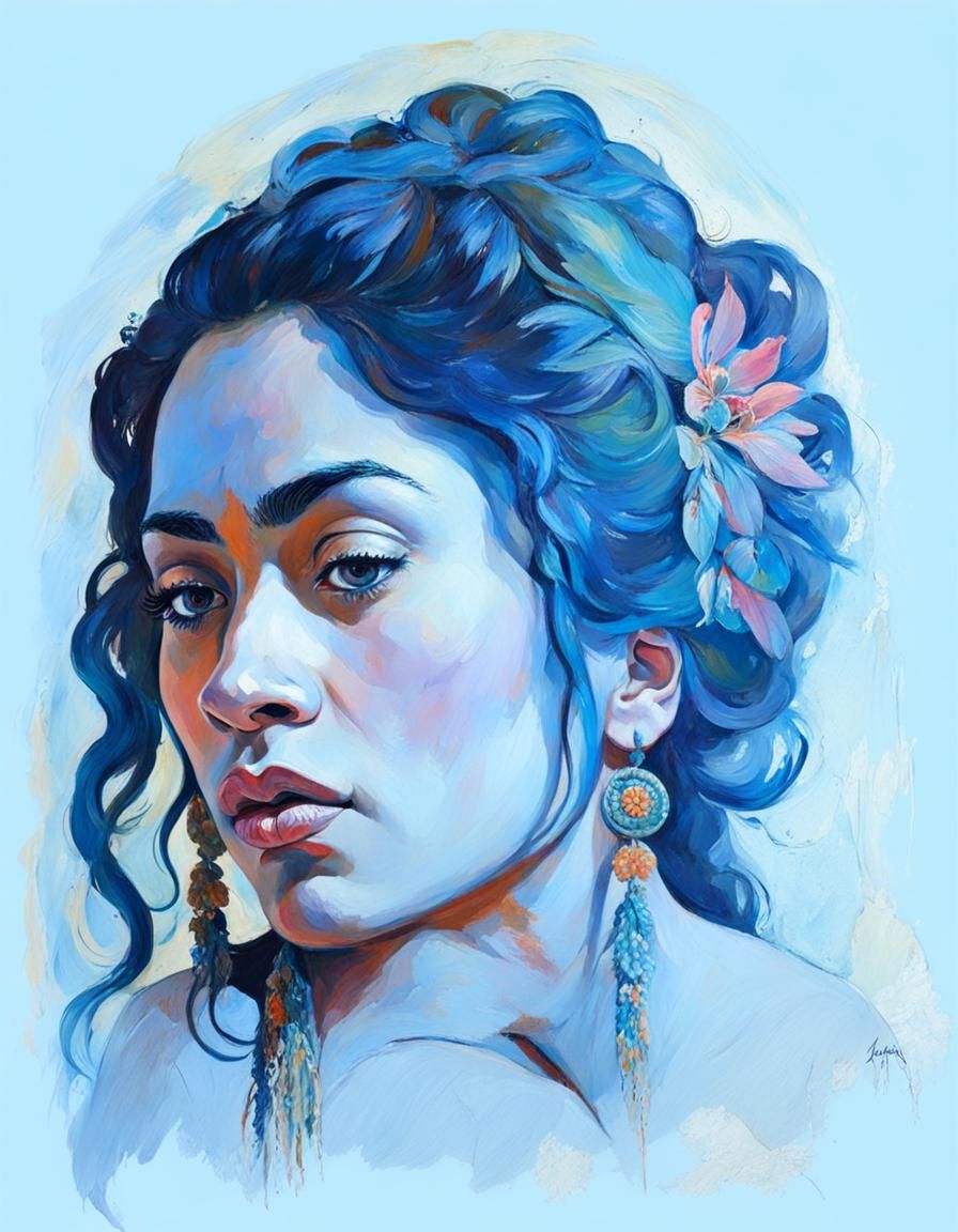 Tahitian Model, by Augustus John and Paul Gauguin