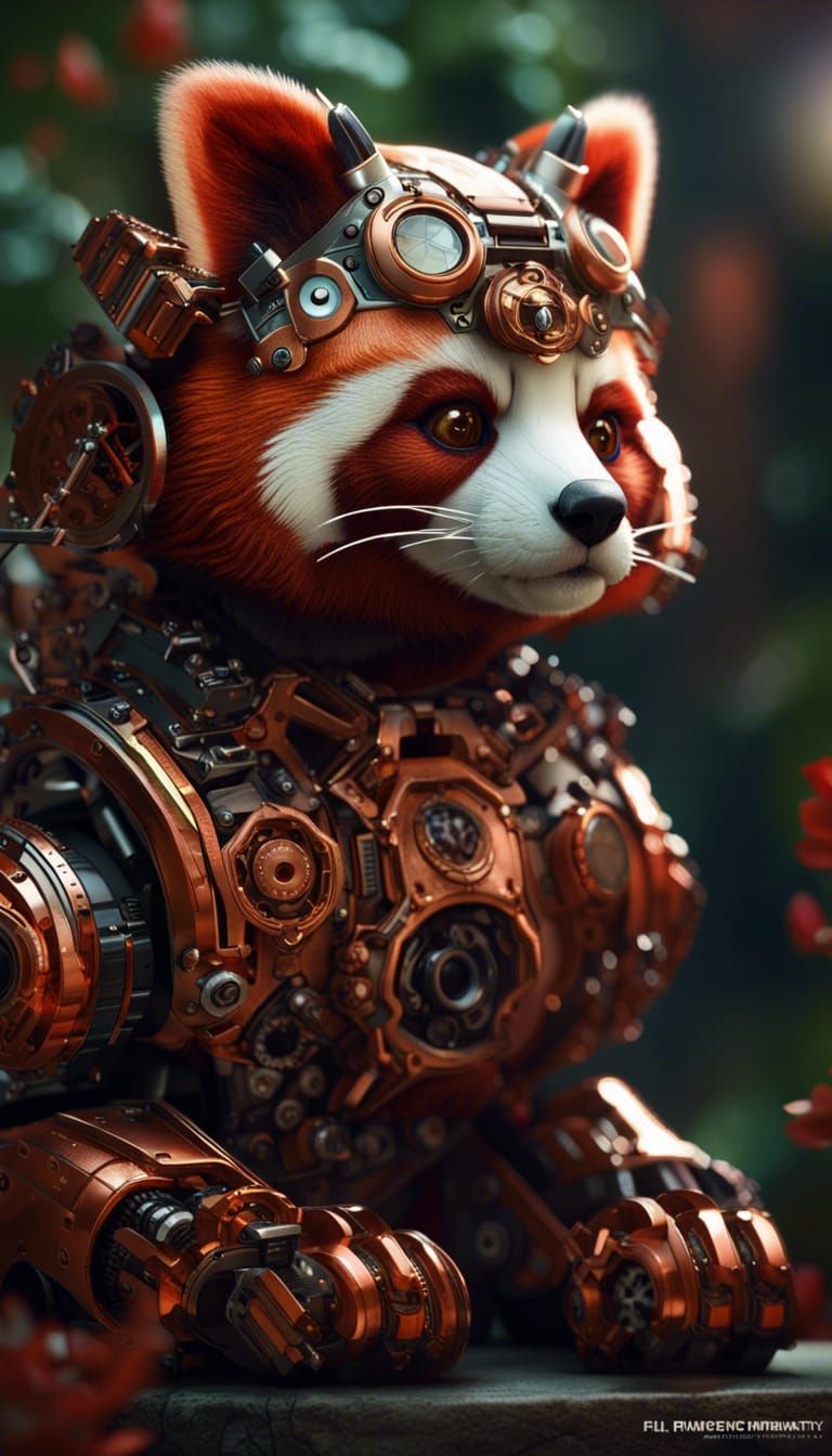 Robotic Red Panda pet
