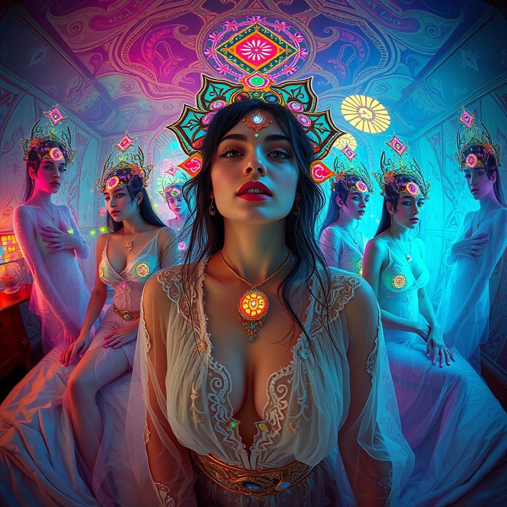 Surreal Goddesses in Ethereal Dreamscape
