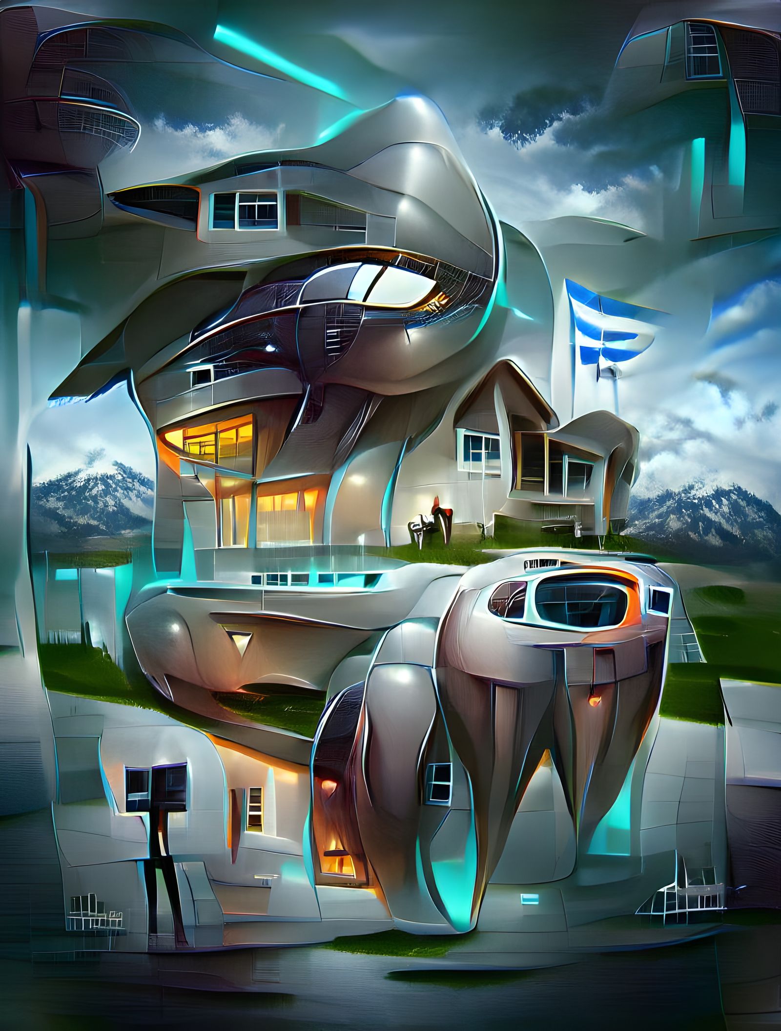 Futuristic House Concept Art