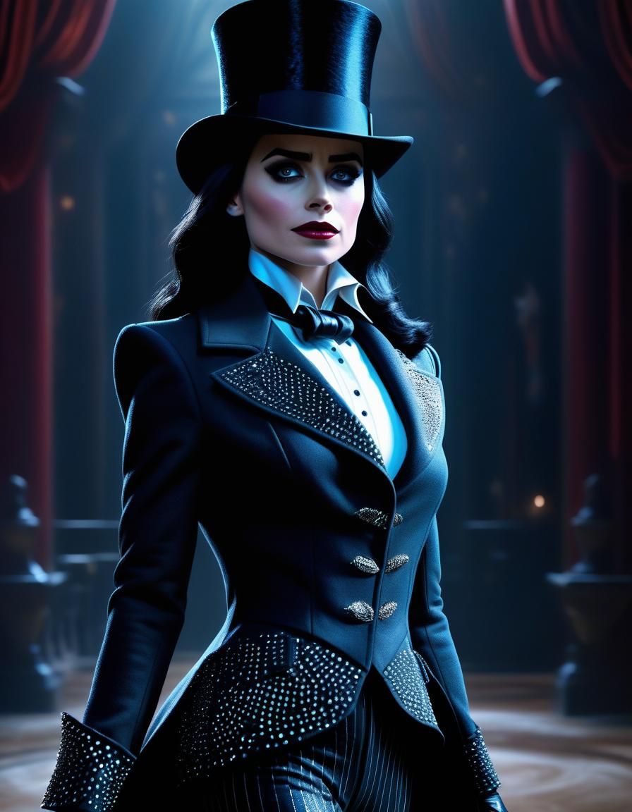Zatanna, Mistress of Magic, in Dark Fantasy Style