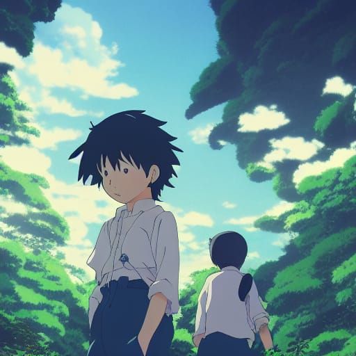 Money in Studio Ghibli Anime Style