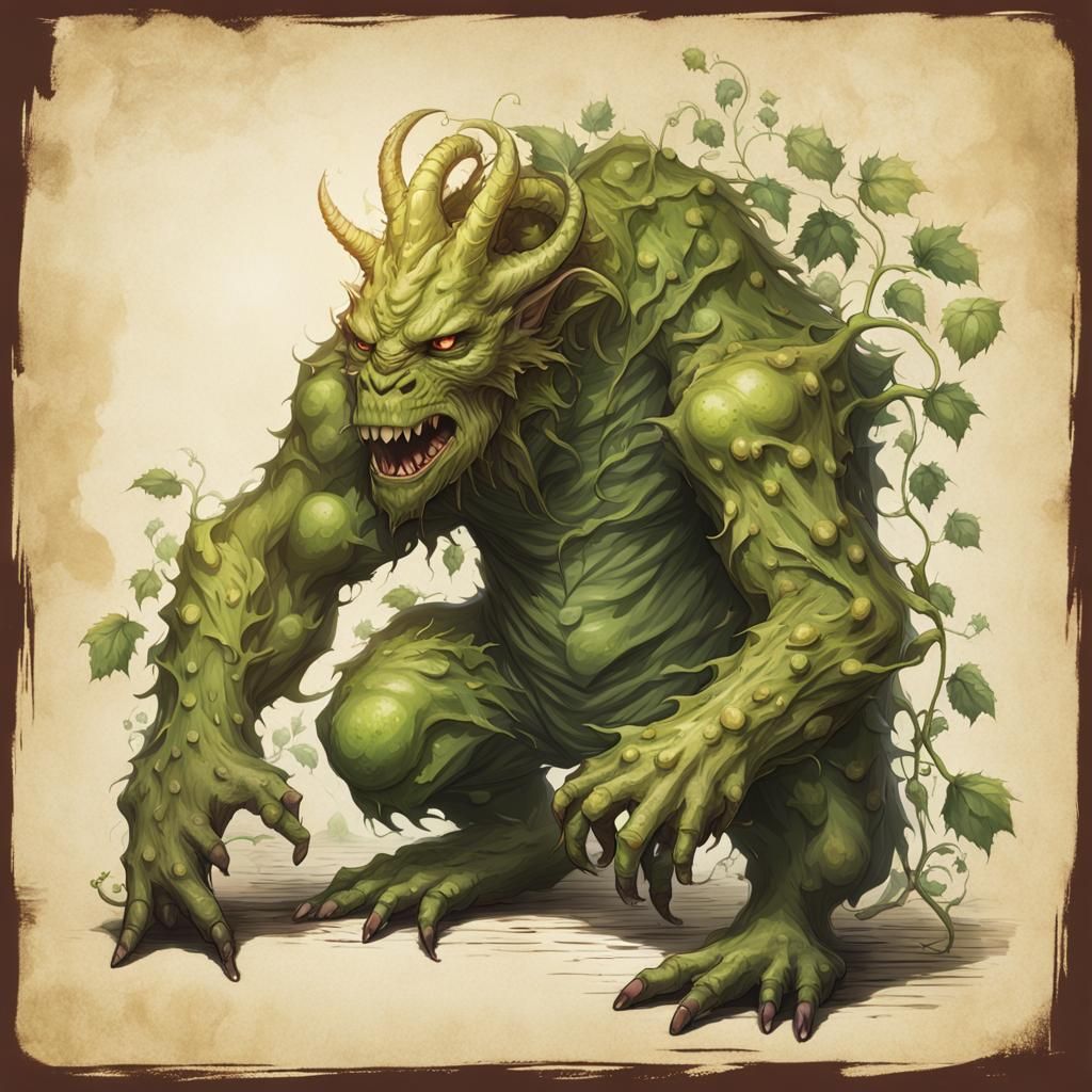 Dungeons and Dragons Brewery Monster Manual Illustration