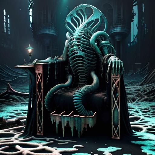 Cosmic Horror Titanic Shipwreck Graveyard Photography