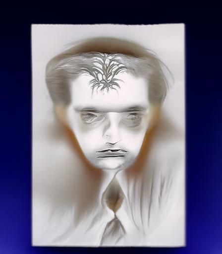 Confused Embarrassment: A Hyperrealistic Psychedelic Portrai...