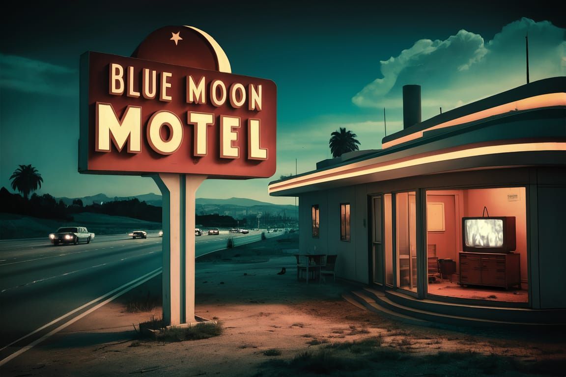 Blue Moon Motel: Mid-Century Americano Scene