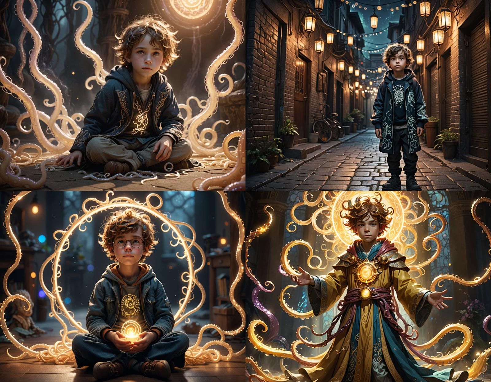 Eccentric Hipster Child of Light God in 8k