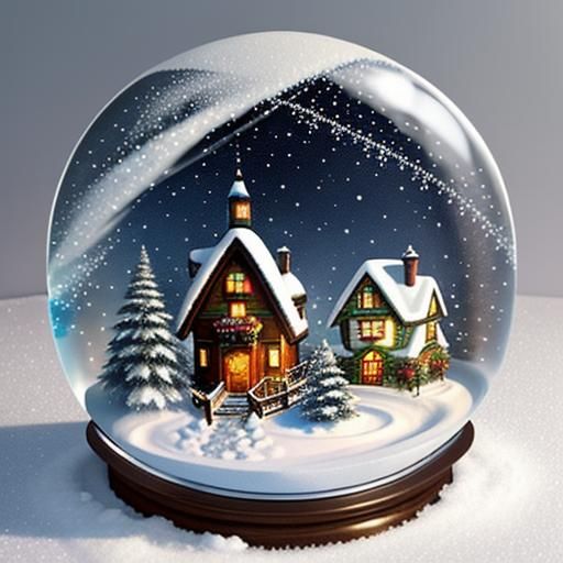 Enchanting Whimsical Snow Globe Scenes