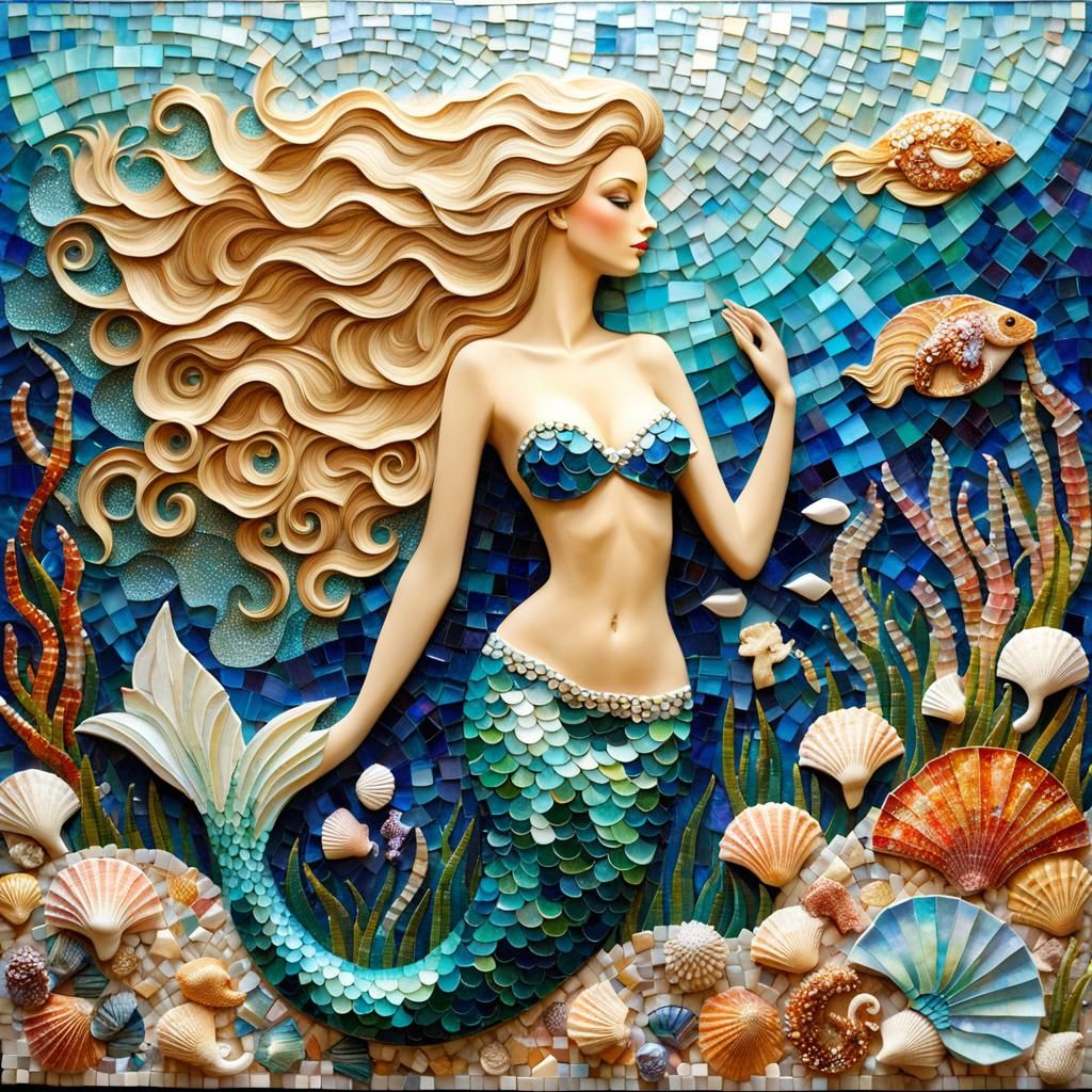 A Mermaid Mosaic
