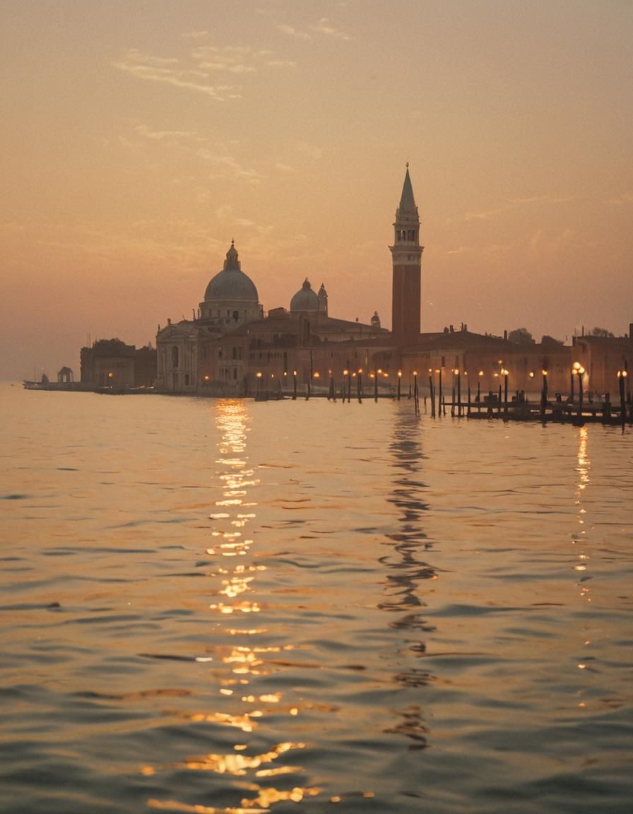 San Giorgio Maggiore at Dusk: An Impressionist Landscape
