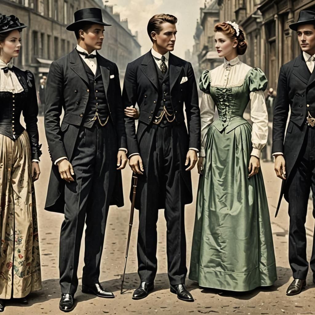 Historical Fashion: Women's Blouses and Men's Trousers