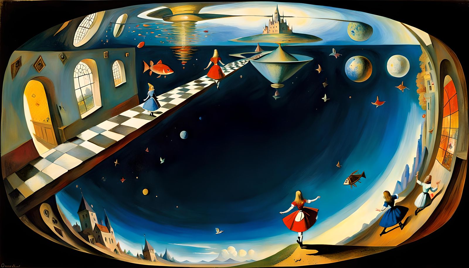Surreal Wonderland: Distorted Reality Inspired Art