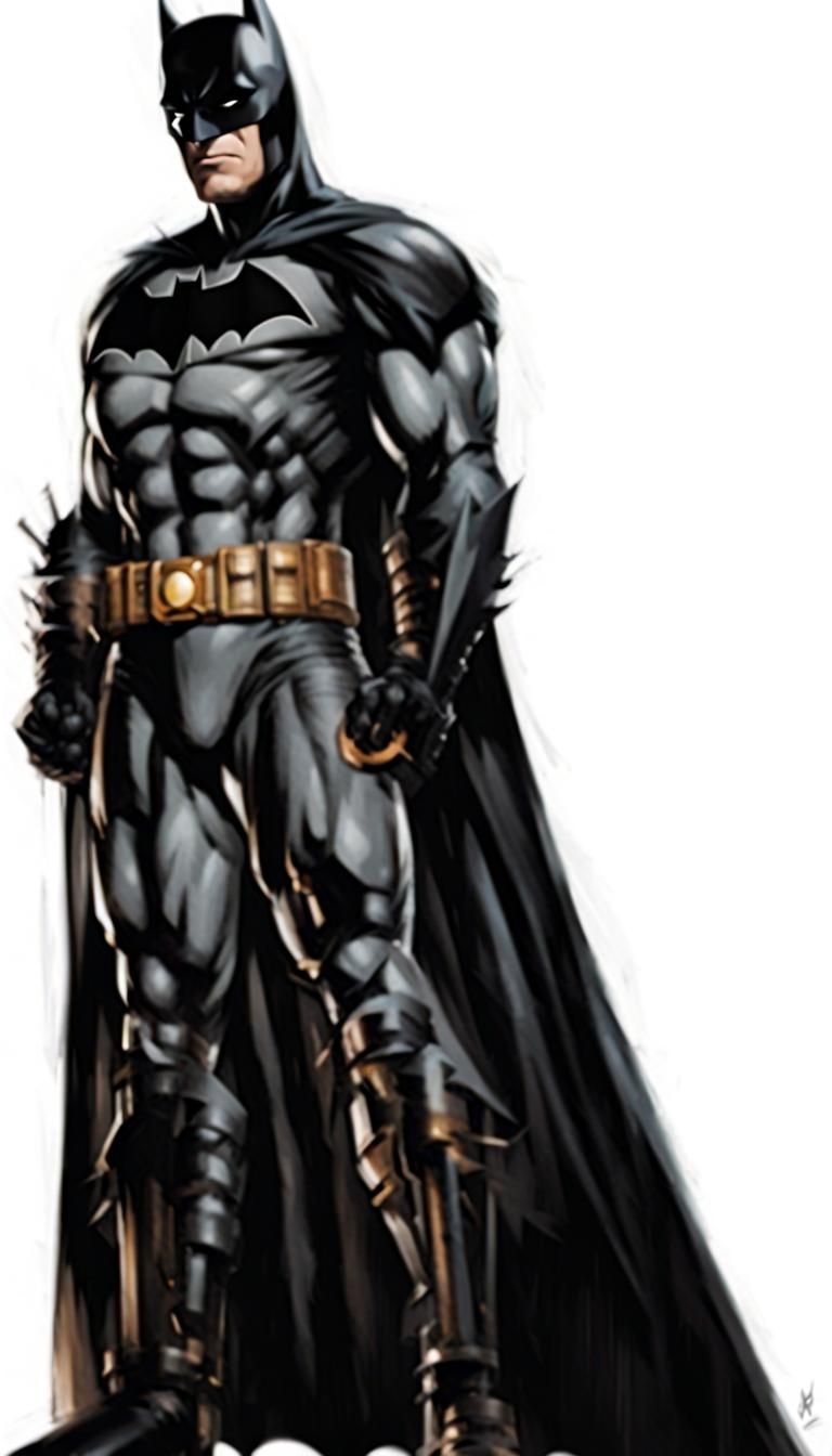 Minimalist Batman: Dark Knight Silhouette