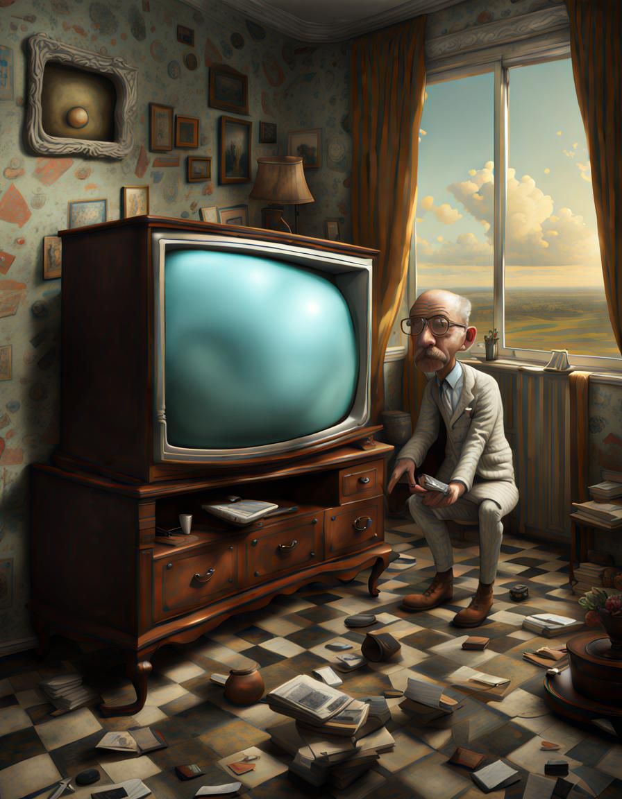 Satirical Surrealism: A Whimsical Social Commentary