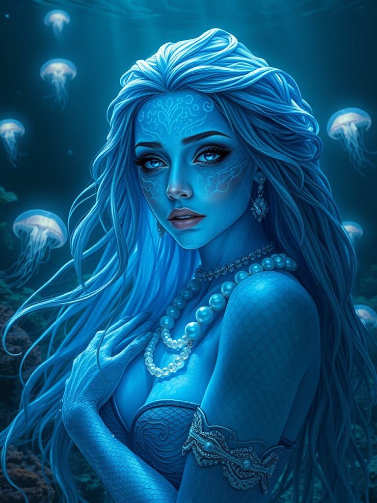 Underwater Enchantress in High Fantasy Portrait