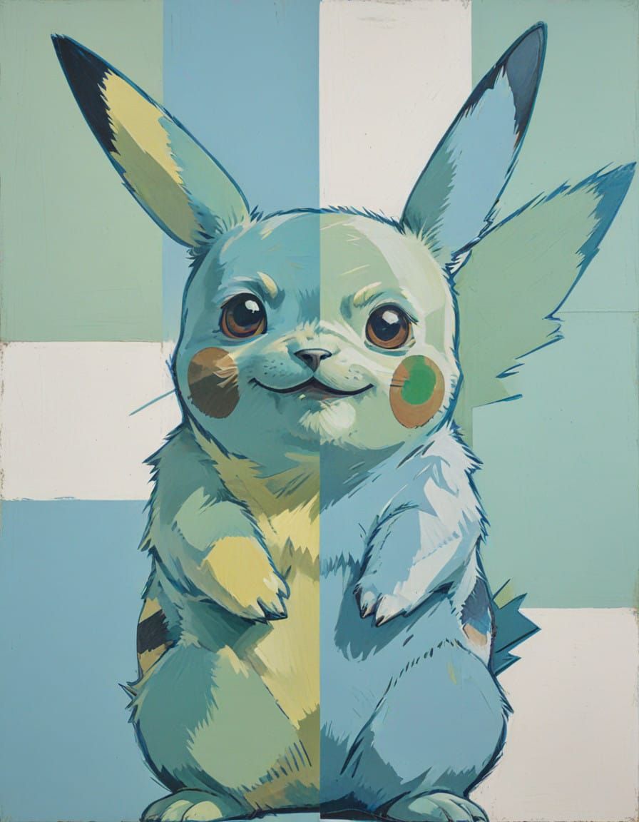 Pikachu in Pop Art Masterpiece