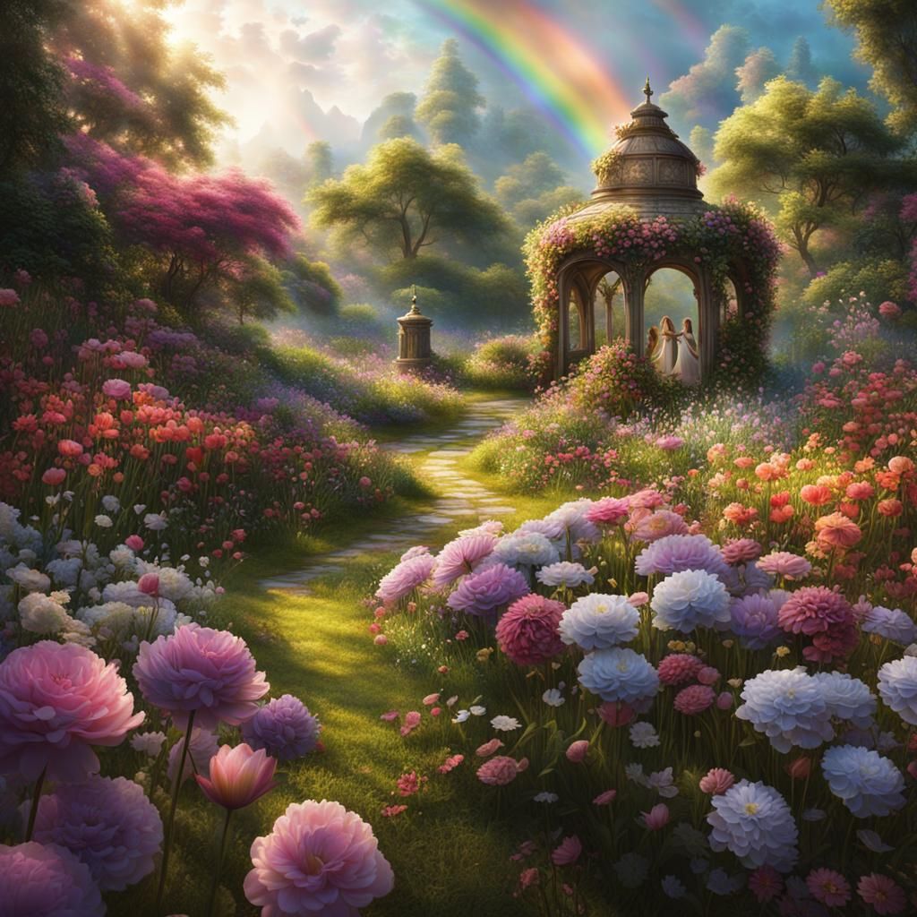 Enchanting Secret Garden Fantasy Concept Art