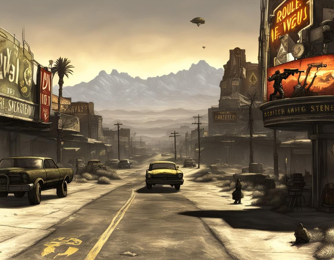 New Vegas Fallout MTG Crossover Scene