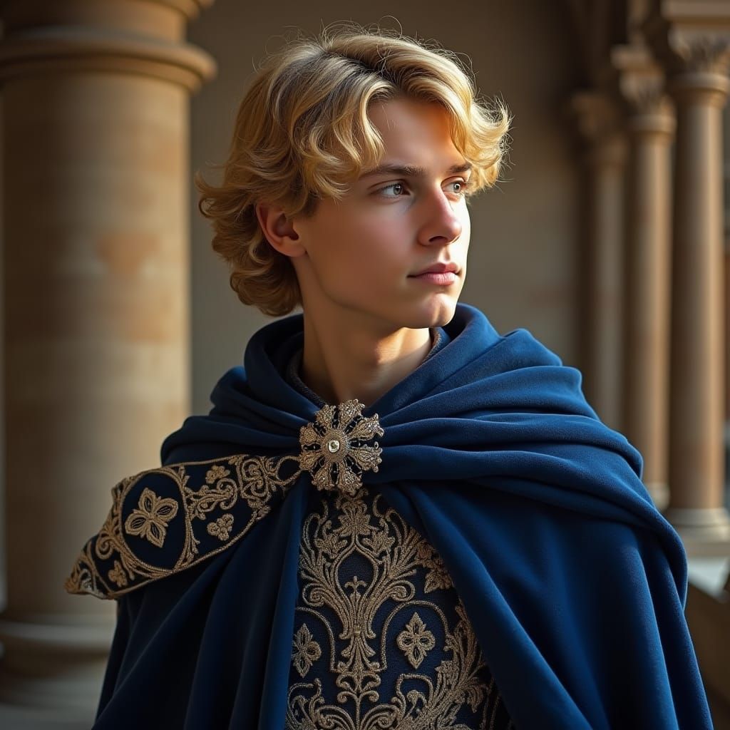 Renaissance-Inspired Portrait of a Noble Young Man