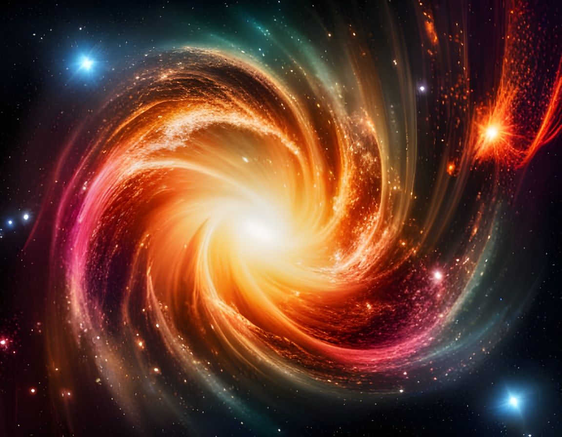 Mesmerising Multicoloured Galaxies in Hyperrealistic Style