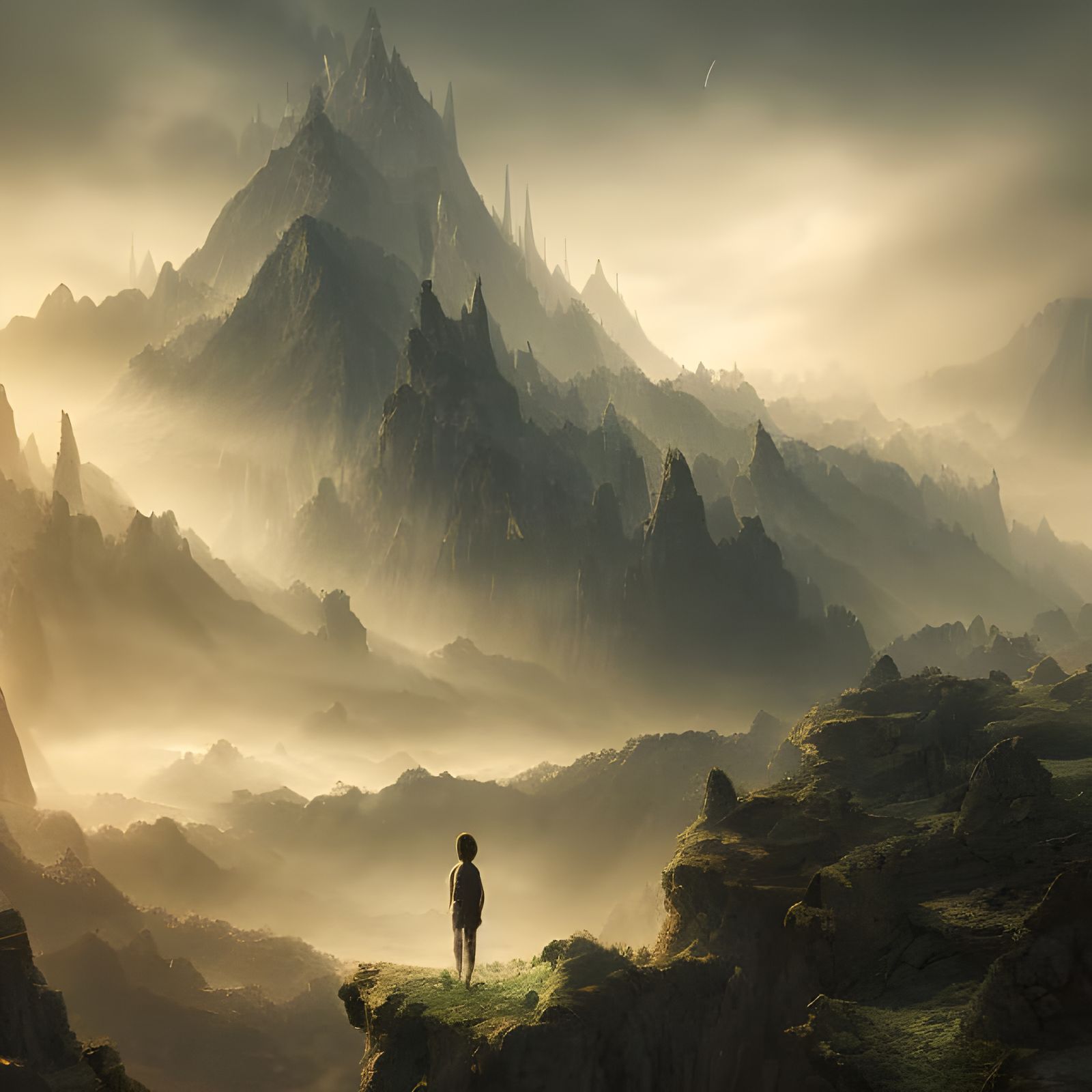 Epic Landscape: A Dramatic Digital Painting