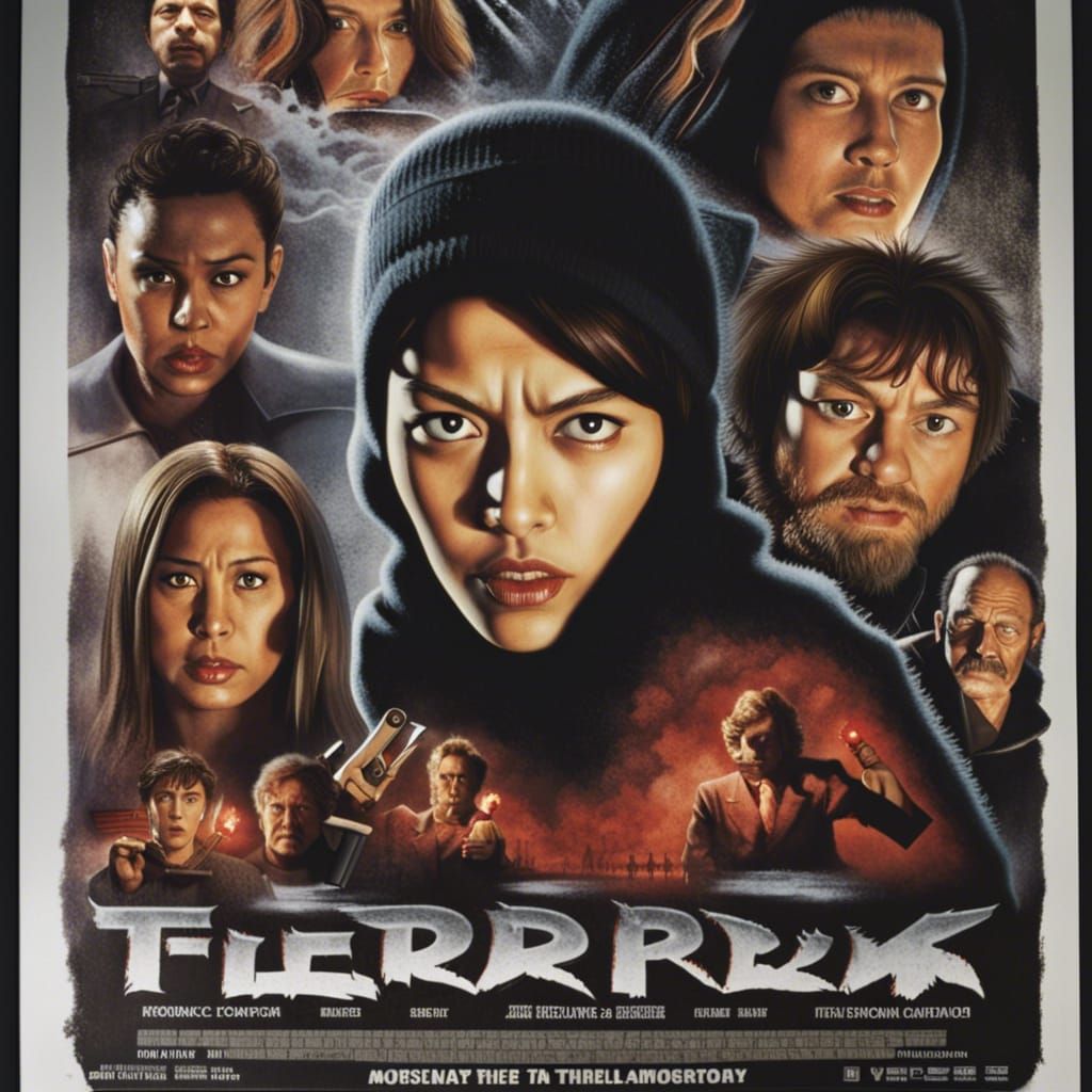 Eerie 2000s Horror Film Poster Design