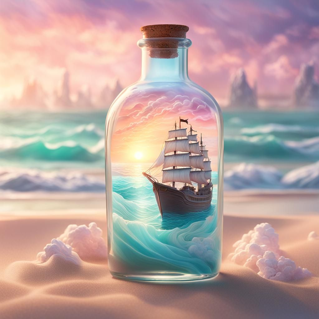 Ship in a Bottle Matte Painting