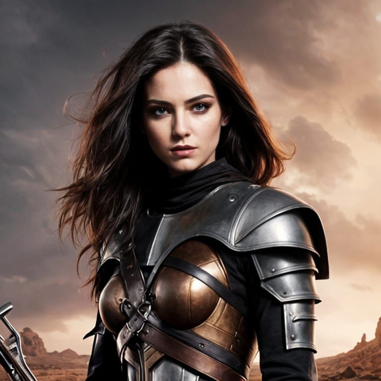 Ethereal Female Rogue with Reaper: Matte Painting