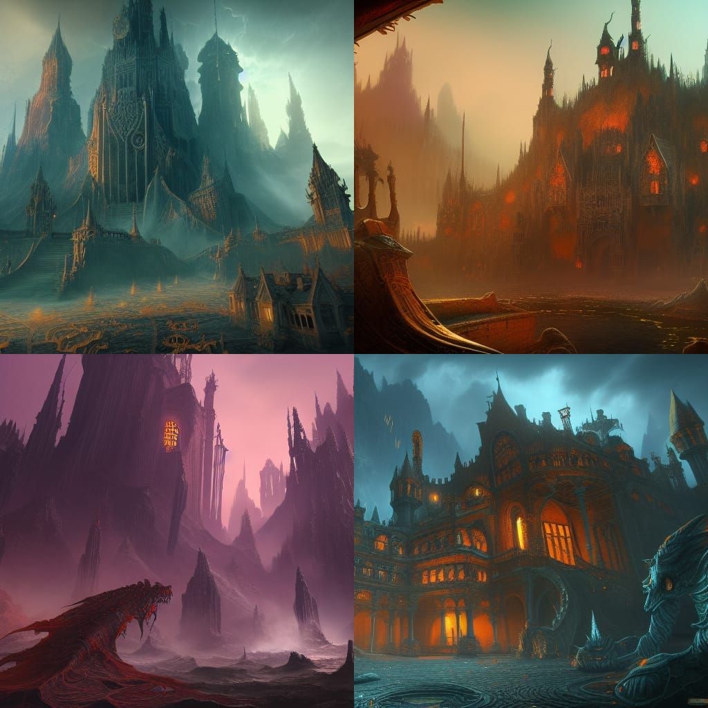 Nightmare Rental Man in Detailed Matte Painting