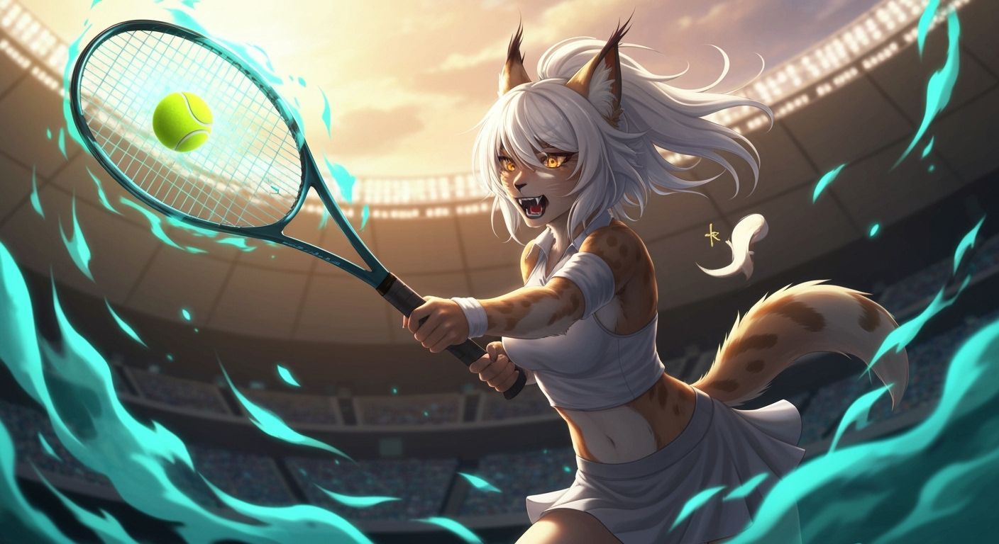 Anthropomorphic Lynx Ready to Smash in Anime Realism