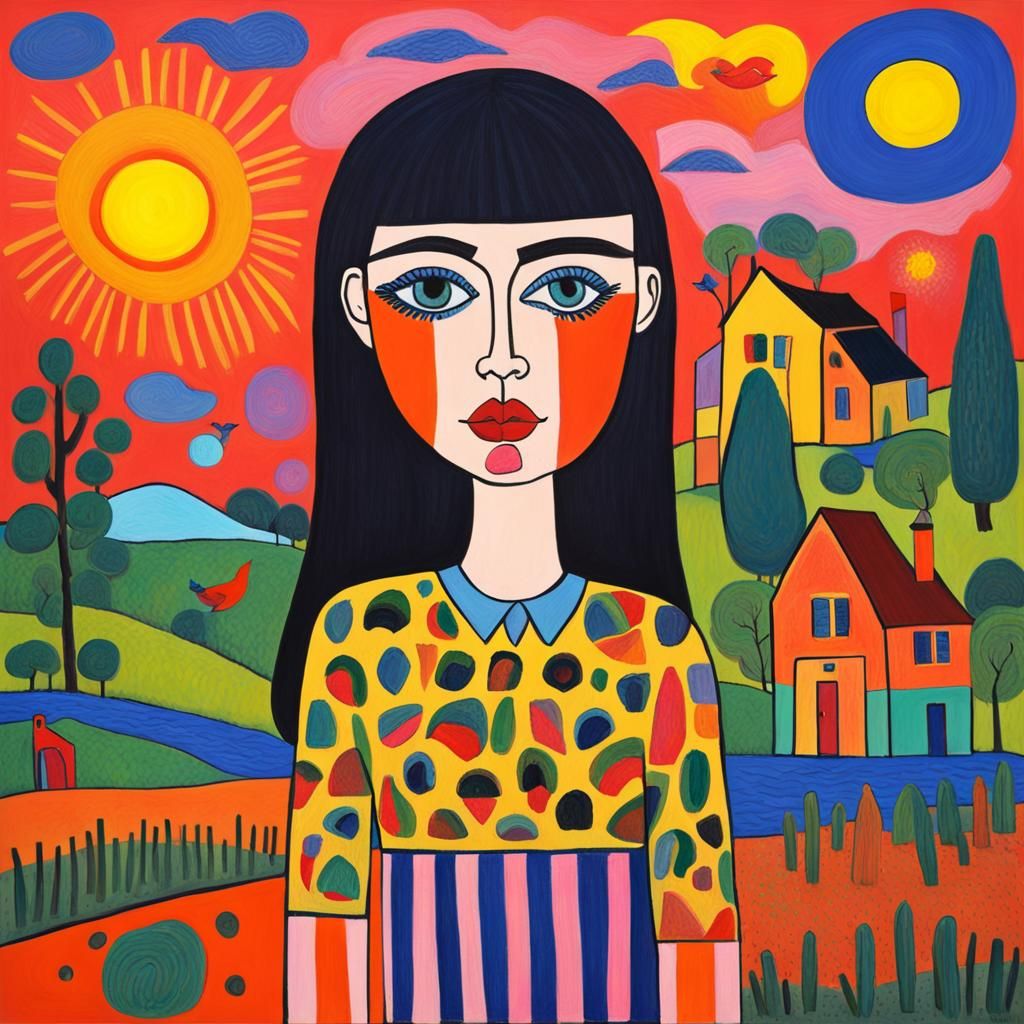 Naive Fauvism Pop Art Illustration