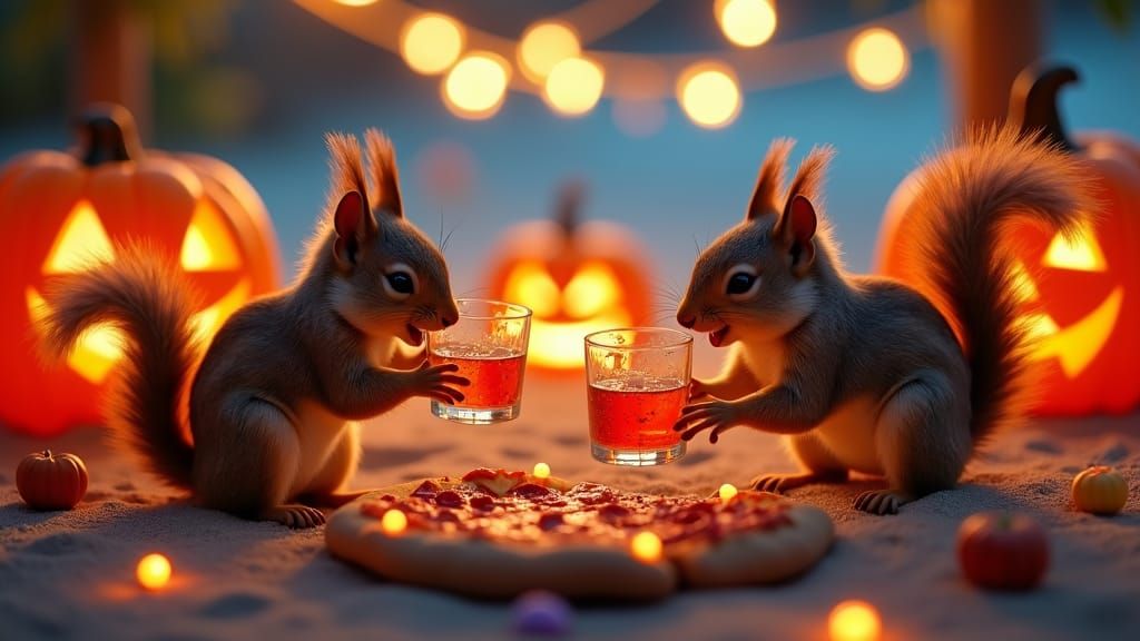 Squirrel Halloween Party!