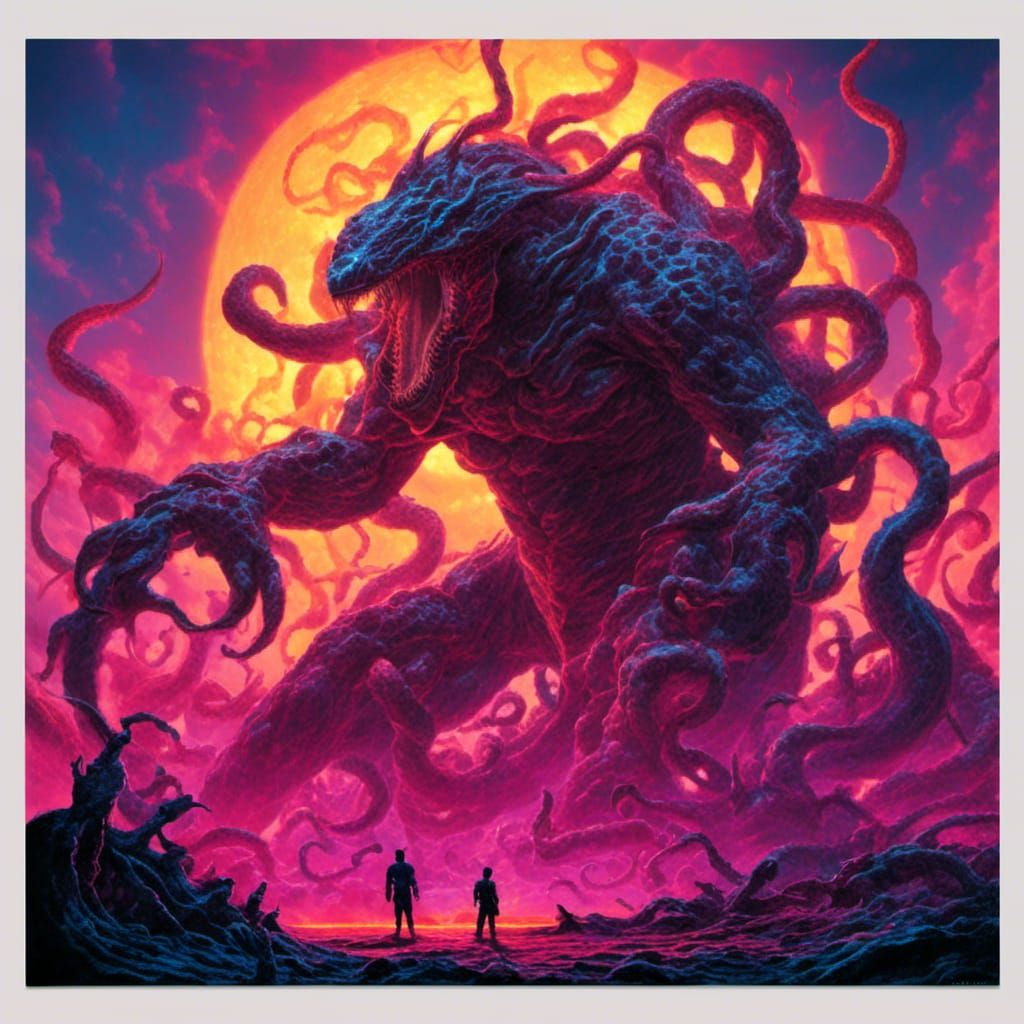 Octopus Vampire Monster Rips Door on Alien World