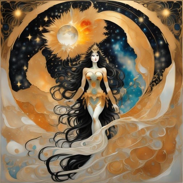 A barely recalled dream of Amaterasu...