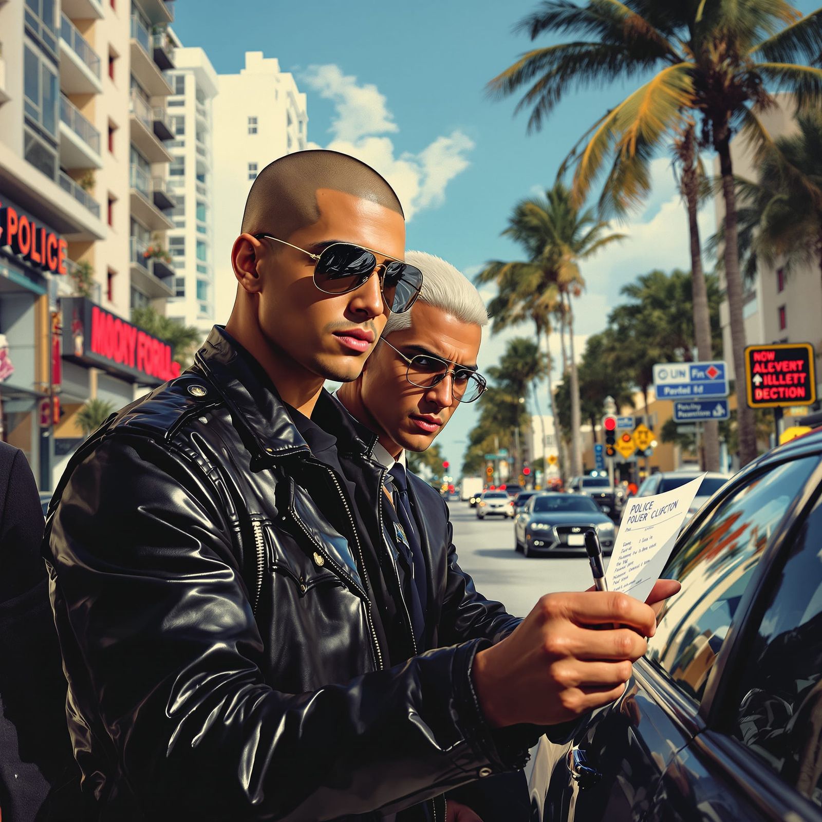 Miami Police Officer Writes Ticket to Upset Driver