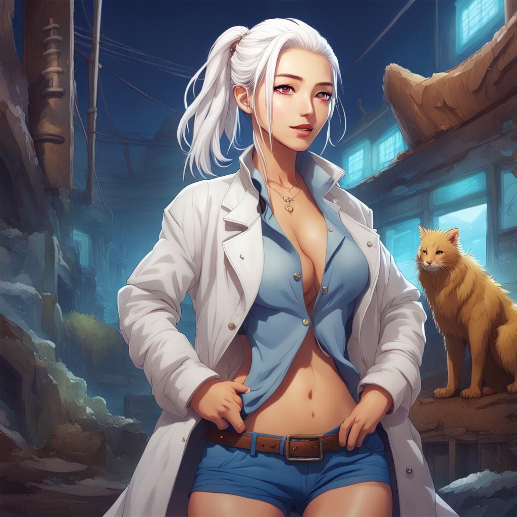 Woman Crushes Zombies in Fantasy City with Hummer