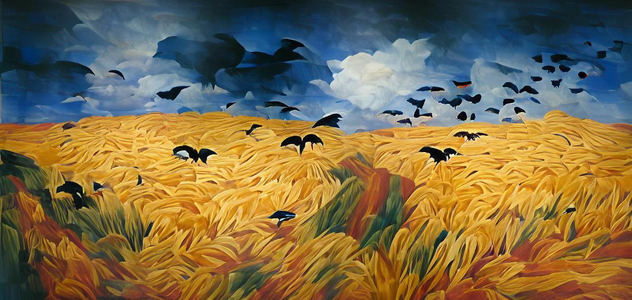 Wheatfield in O'Keeffe's Modernist Style